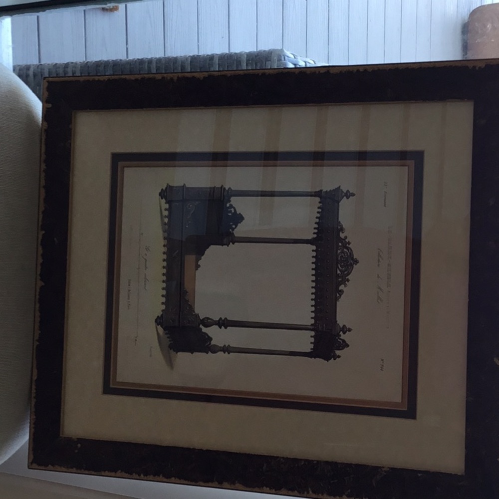 Framed Lillian August art